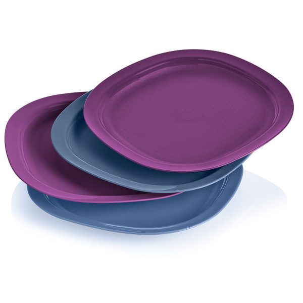 Tupper Ware Microwave Reheatable Luncheon Plates