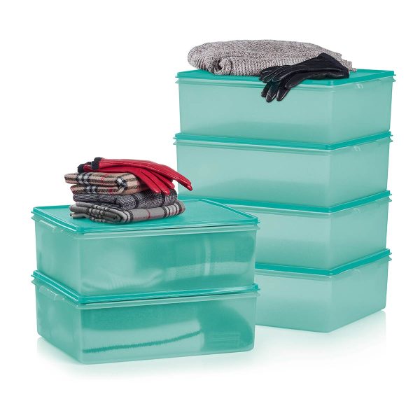 Tupper Ware Tupperware® Large Storage Tote | Set of 6, 5.5 gal/21 L Home Organizer