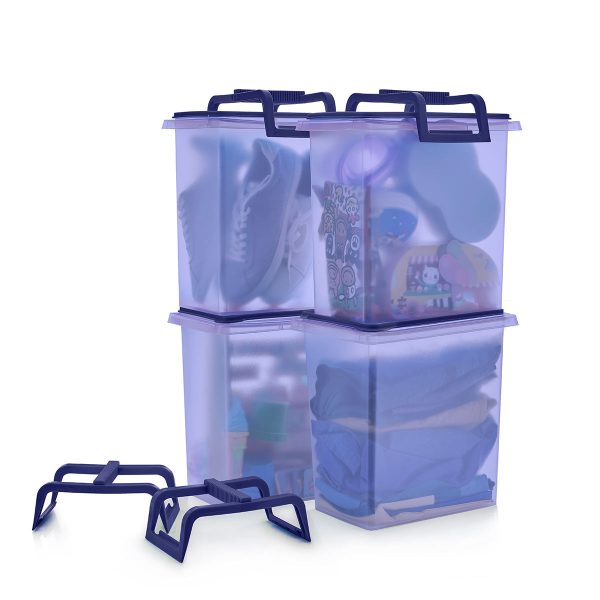 Tupper Ware Tupperware® Large Carry-All® Container | Set of 4, Detachable Handles